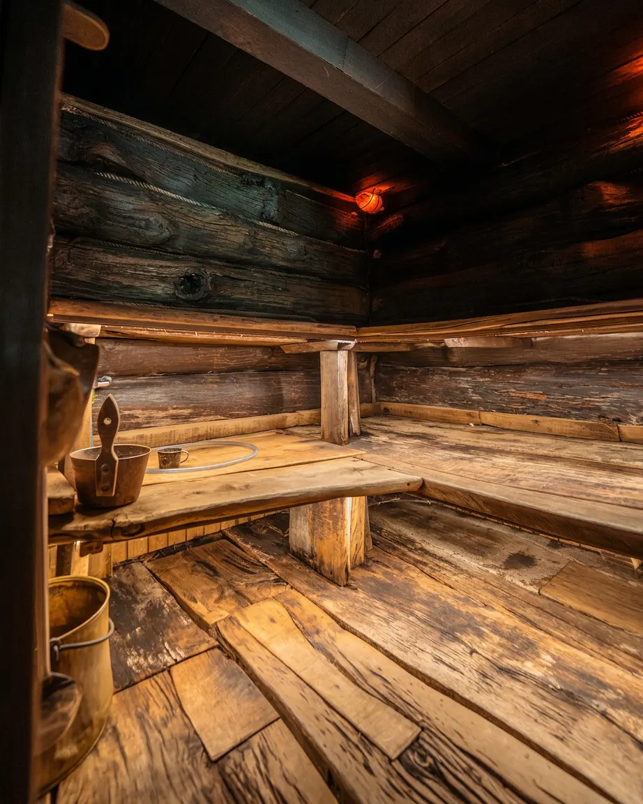 Pirtis, tipi palapinė ir kubilas — Pirtis, tipi ir kubilas Trakuose, Akmenos Rezidencija prie Trakų